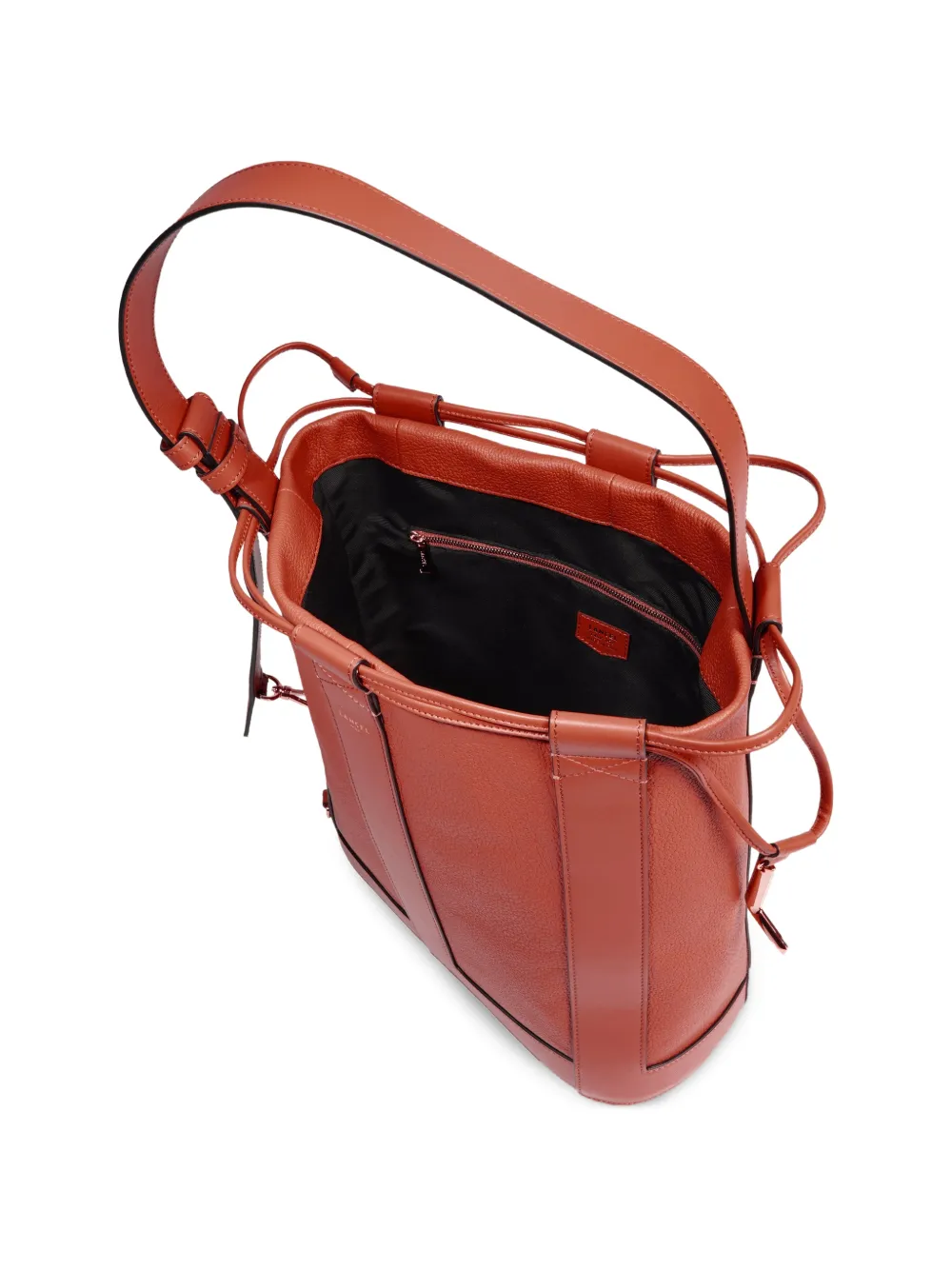 Lancel Elles de bucket-tas met trekkoord Oranje