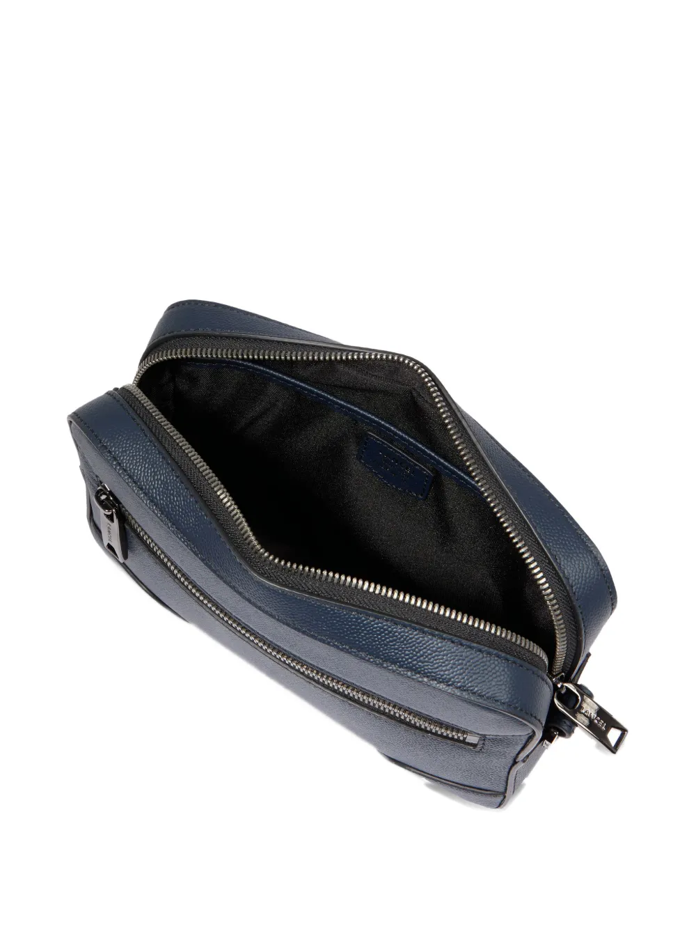 Lancel Leren messengertas Blauw