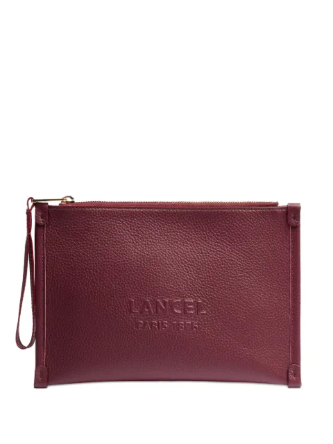Lancel Jour embossed-logo clutch bag