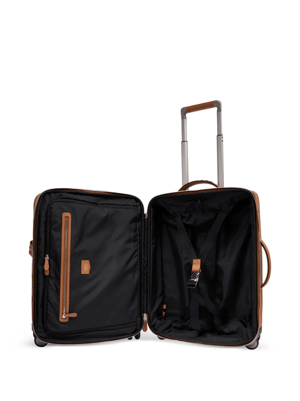 Lancel Leren koffer met logoplakkaat Beige