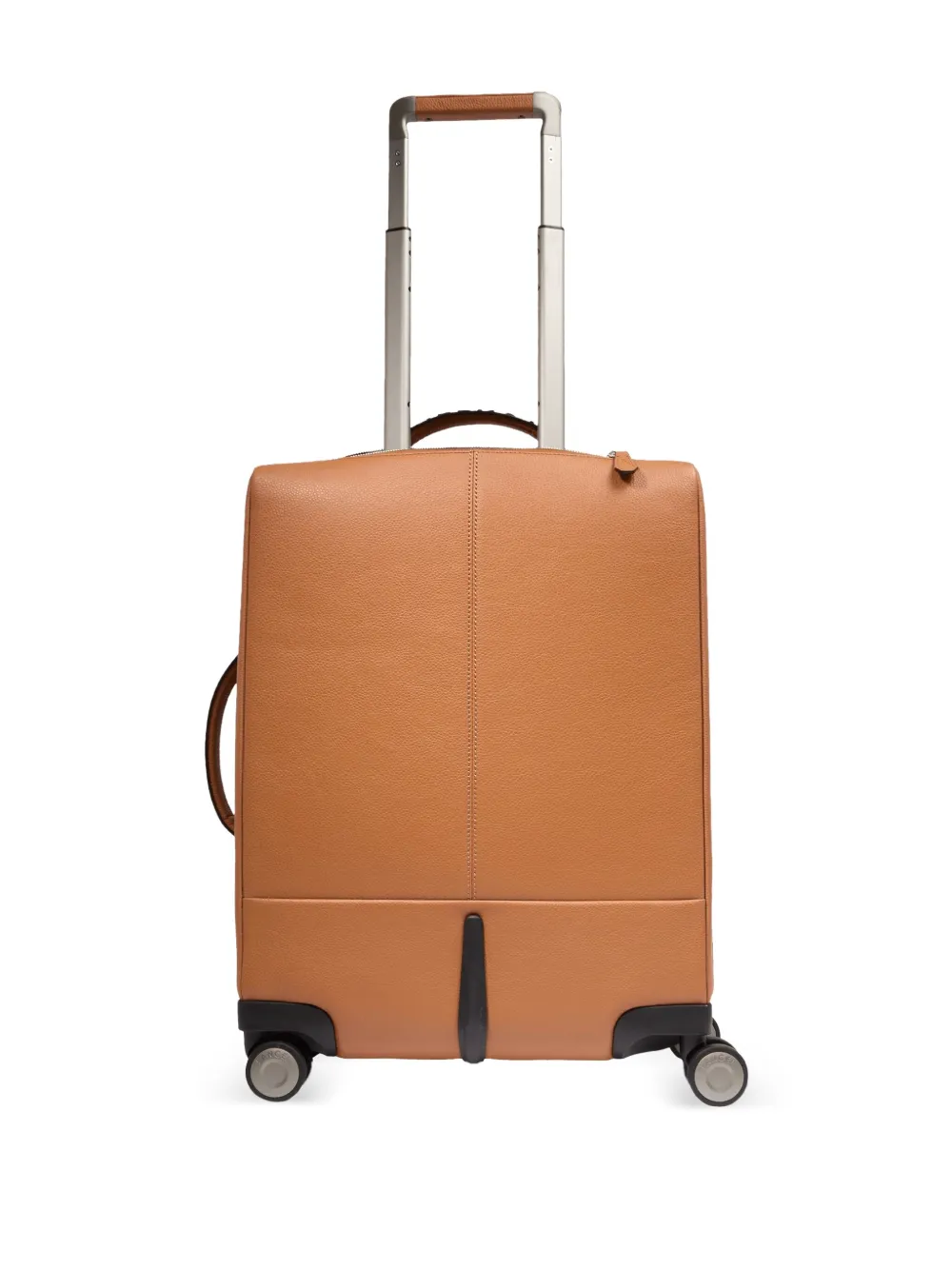 Lancel Leren koffer met logoplakkaat Beige