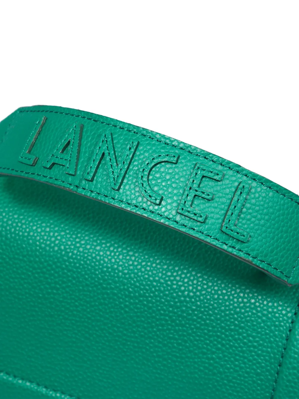 Lancel Ninon Flap Logo-plaque Cross-body Bag In Green