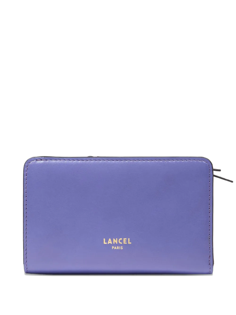 Lancel Logo-stamp Leather Wallet In Blue