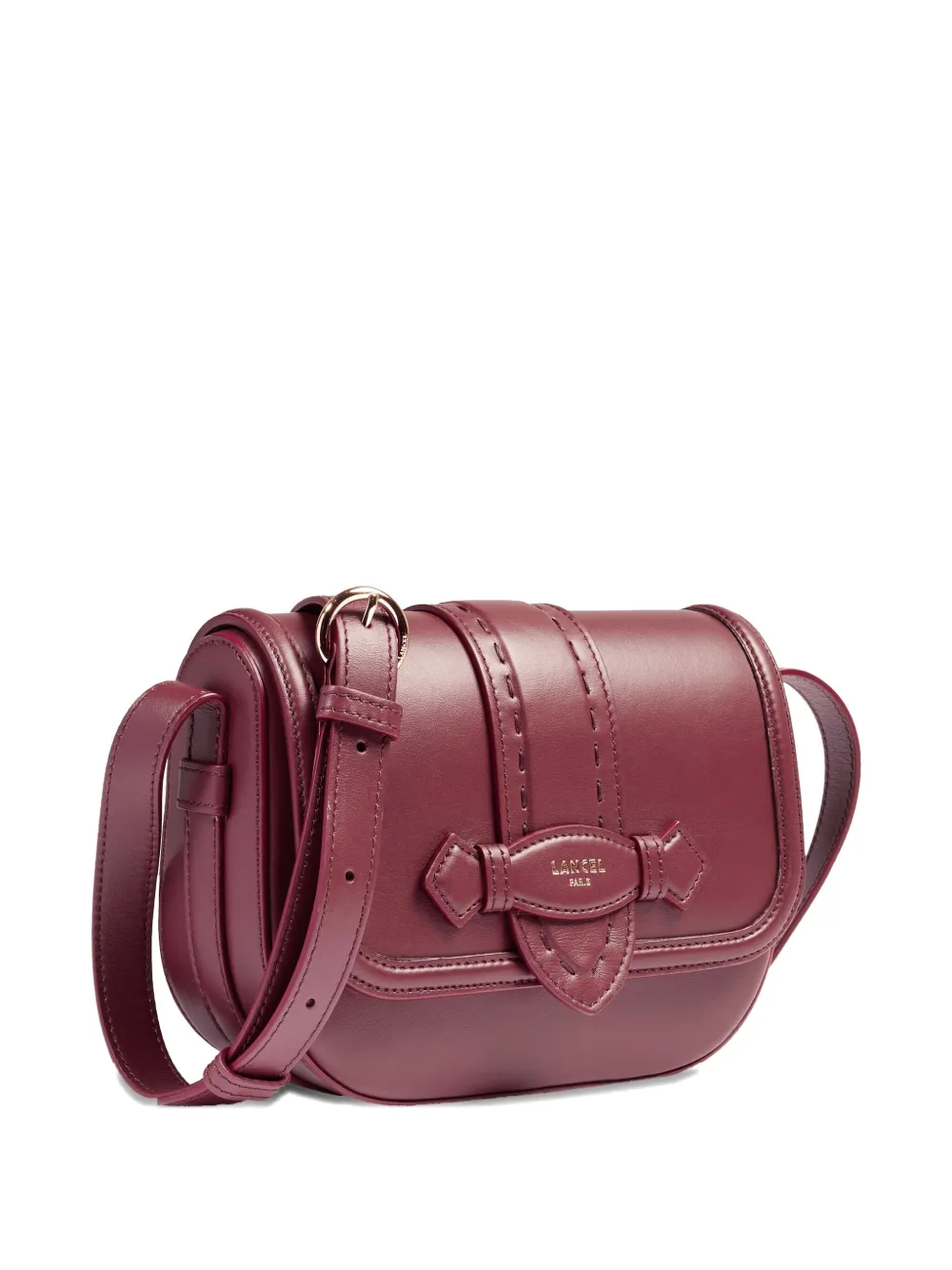 Lancel Sienna leather crossbody bag Rood