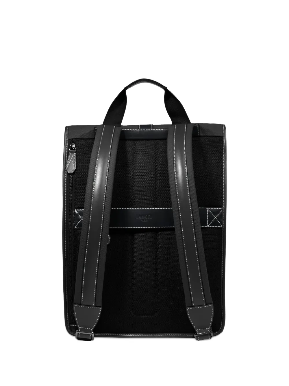 Lancel roll-top leather-trimmed backpack | Black | Image 1