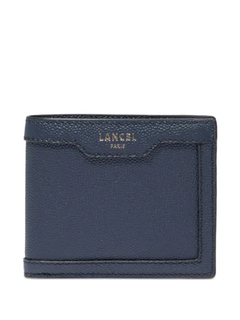 Lancel compact leather wallet
