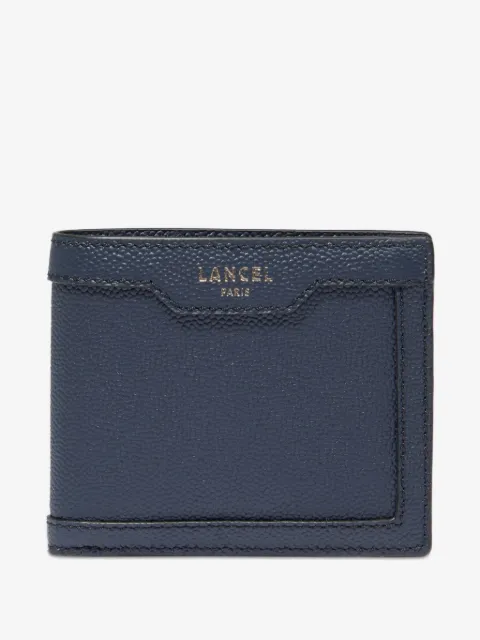 Lancel compact leather wallet