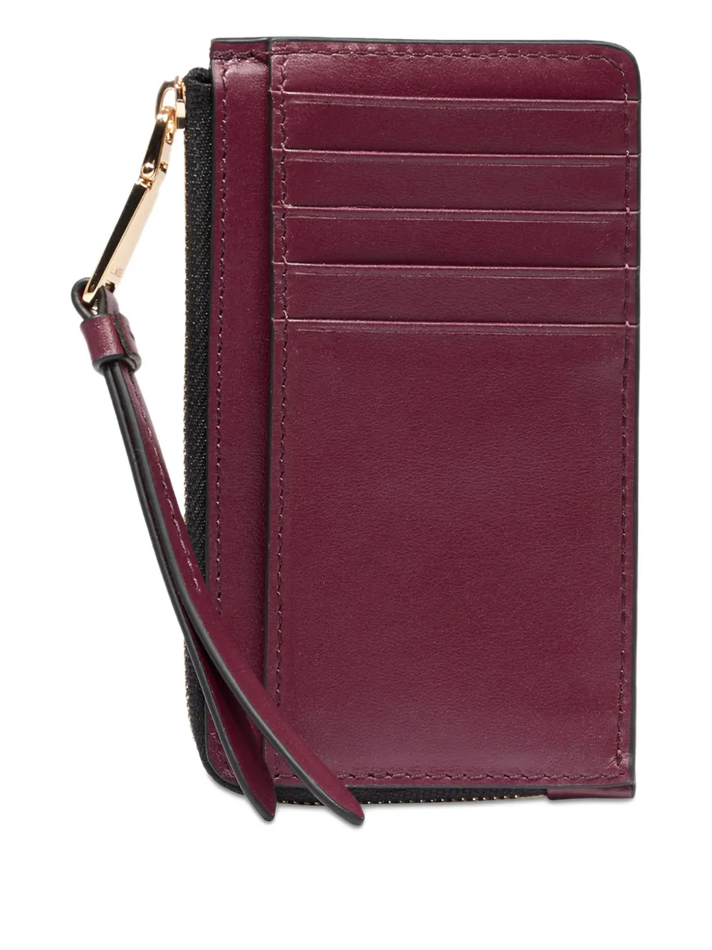 Lancel Leren pasjeshouder met ritssluiting - Rood