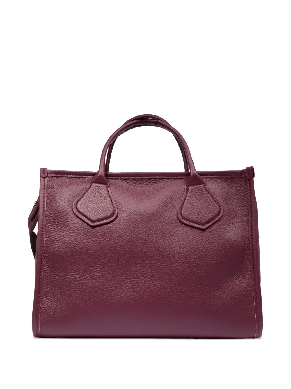 Lancel medium embossed-logo tote bag - Paars
