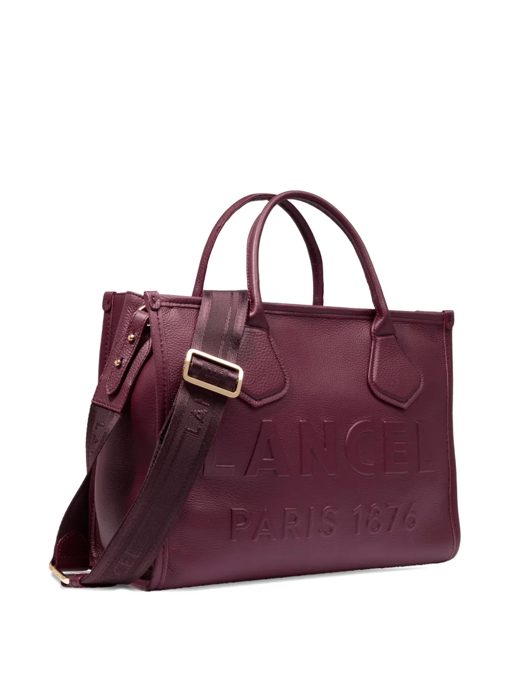Lancel Medium shopper met logo-reliëf Paars