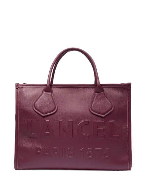 Lancel sac cabas médium à logo embossé
