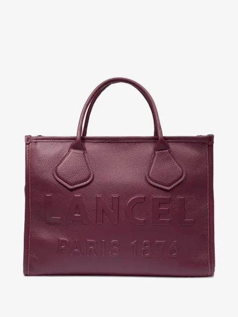 Lancel medium embossed-logo tote bag