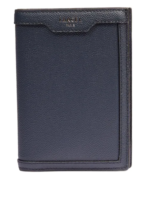 Lancel compact leather wallet