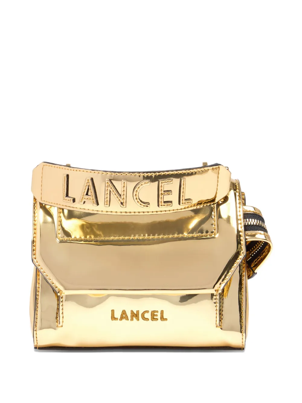 Lancel Ninon metallic crossbodytas Goud