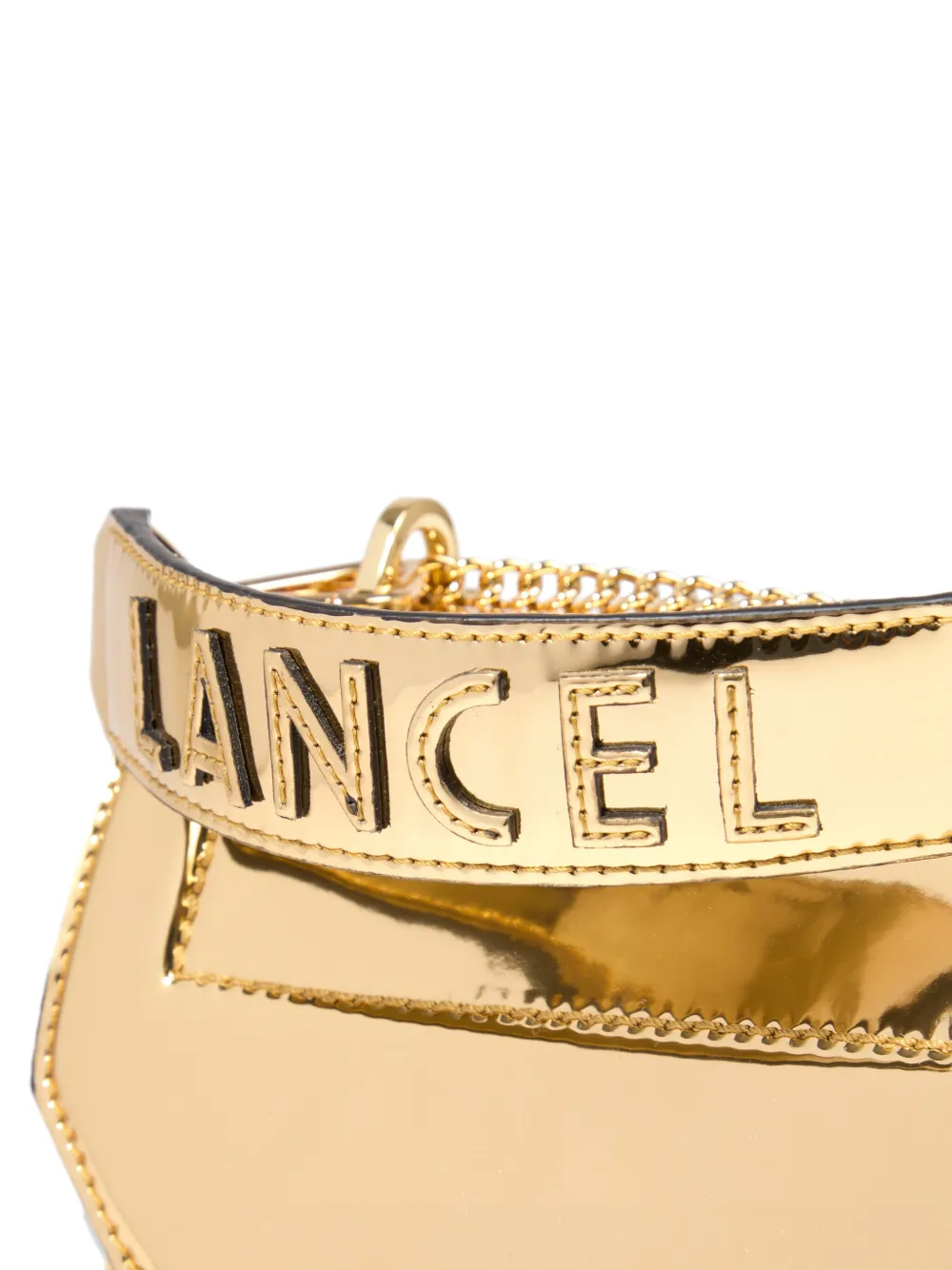 Lancel Ninon metallic crossbodytas Goud