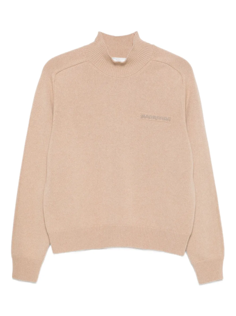 Peserico high-neck embellished sweater | Neutrals | Image 1