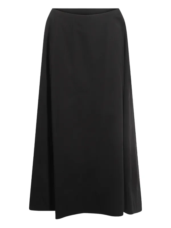 Balenciaga A-line Zip-fastening Midi Skirt in Black