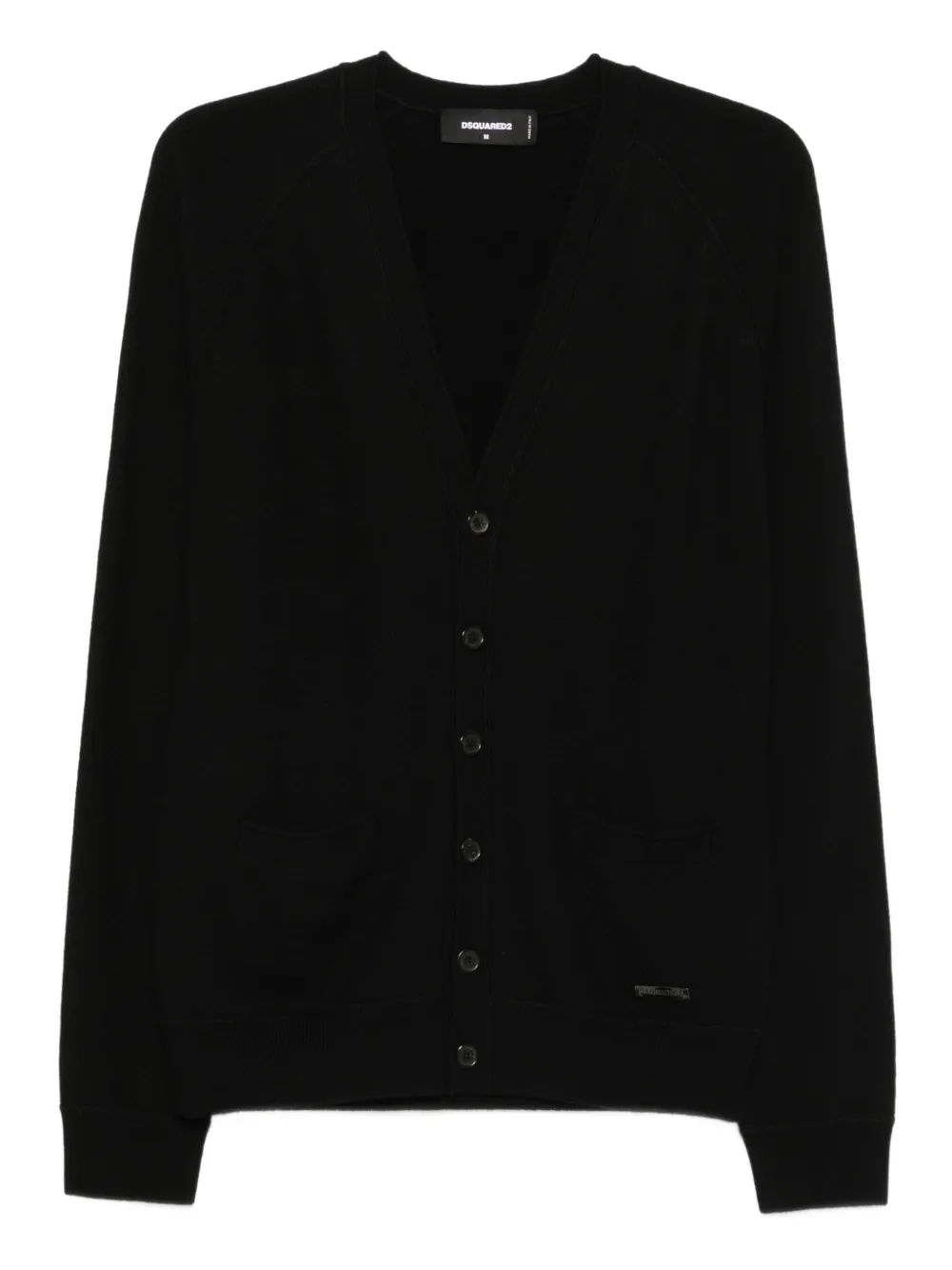 DSQUARED2 V-neck buttoned cardigan | Black | Image 1