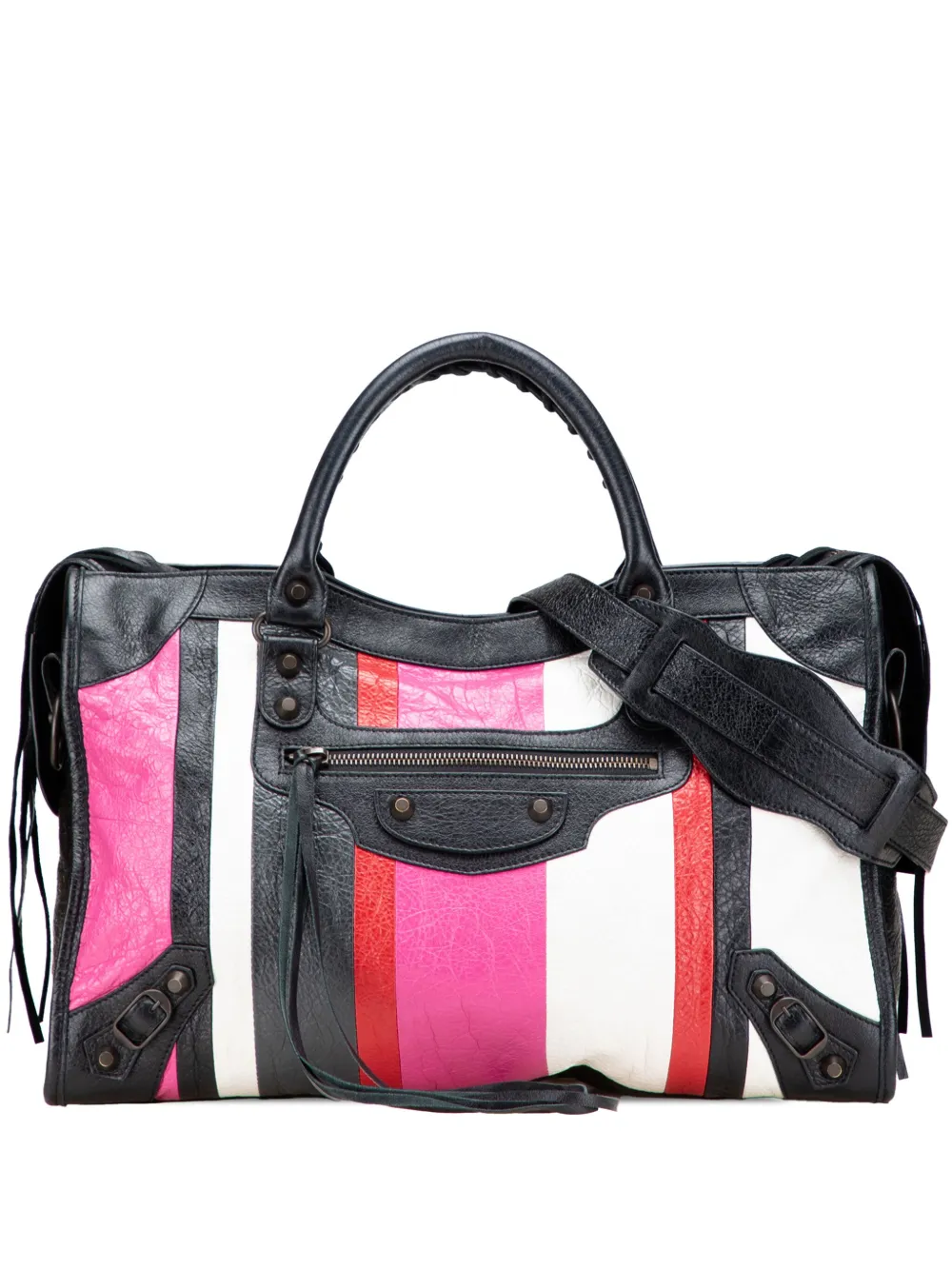 2018 Lambskin Motocross Arena Multicolore Classic City satchel