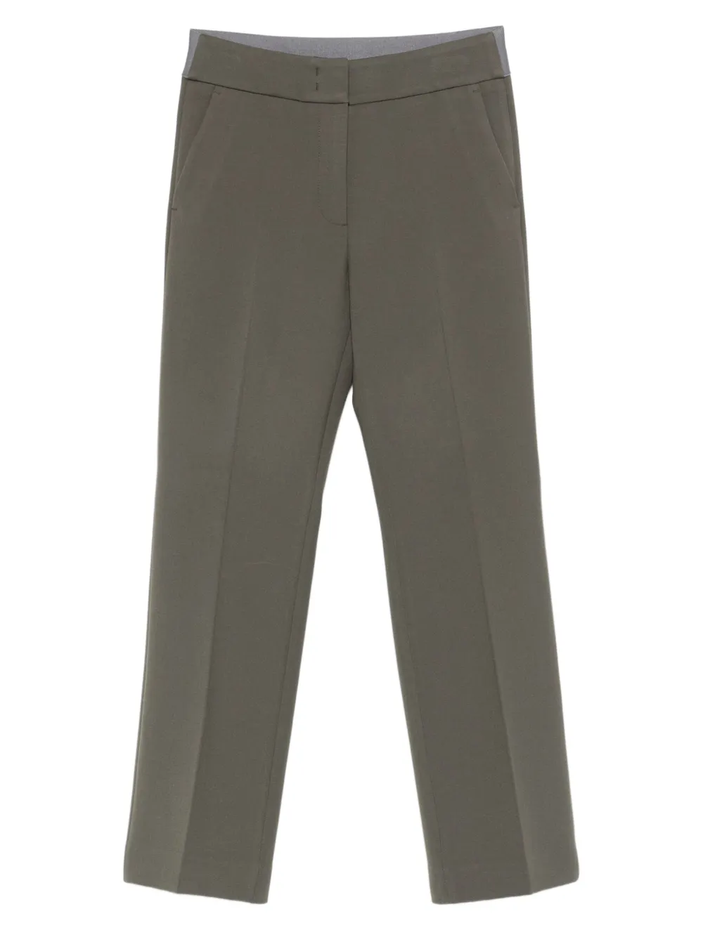 Peserico flat-front side-pocket trousers | Grey | Image 1