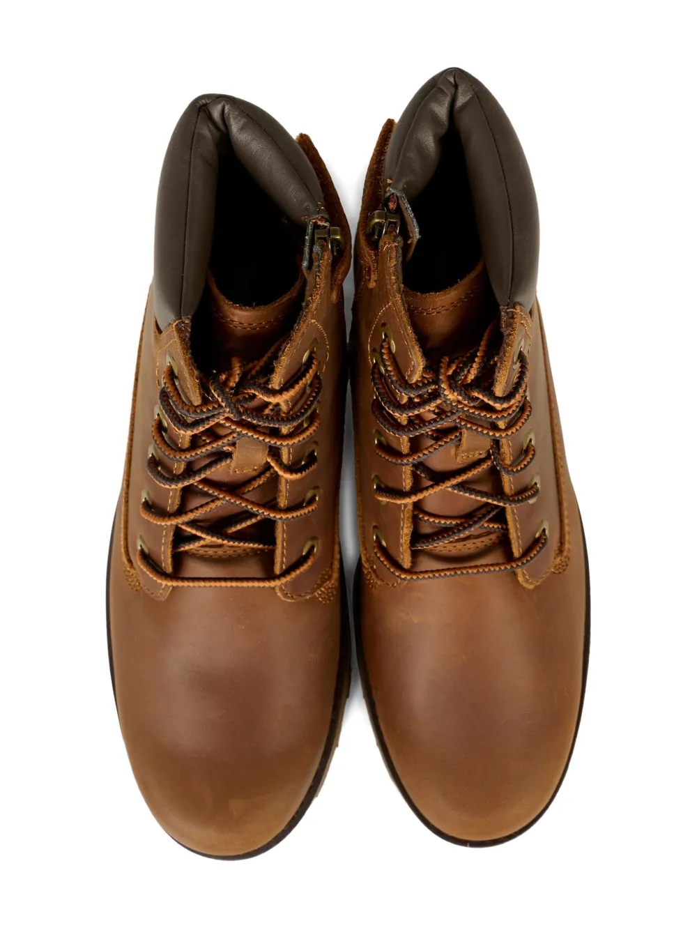 Timberland Kids Courma lace-up zip boots Brown