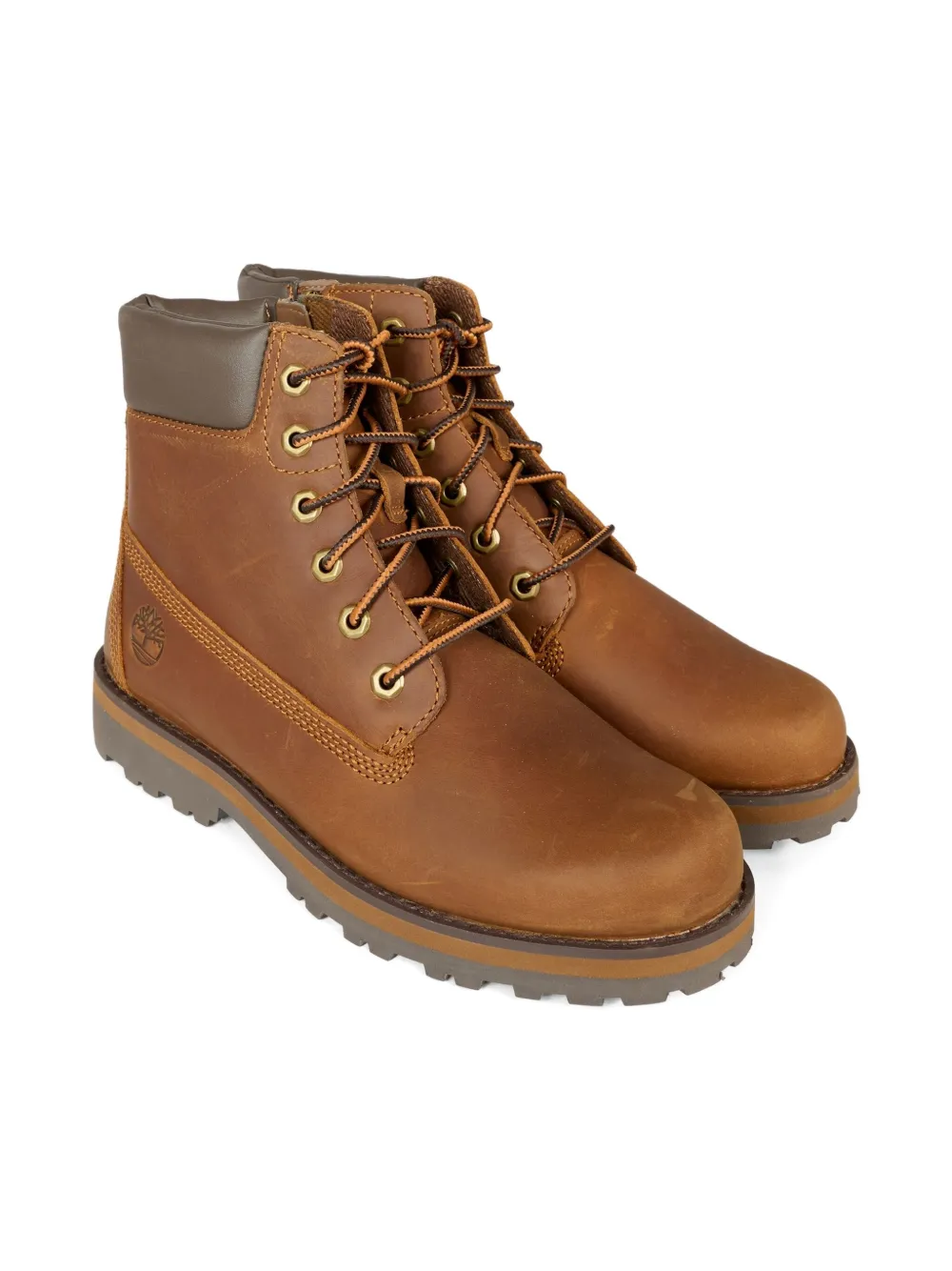 Timberland Kids' Courma Lace-up Zip Boots In Brown