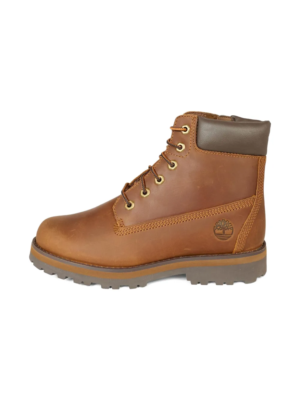 Timberland Kids Courma lace-up zip boots Brown