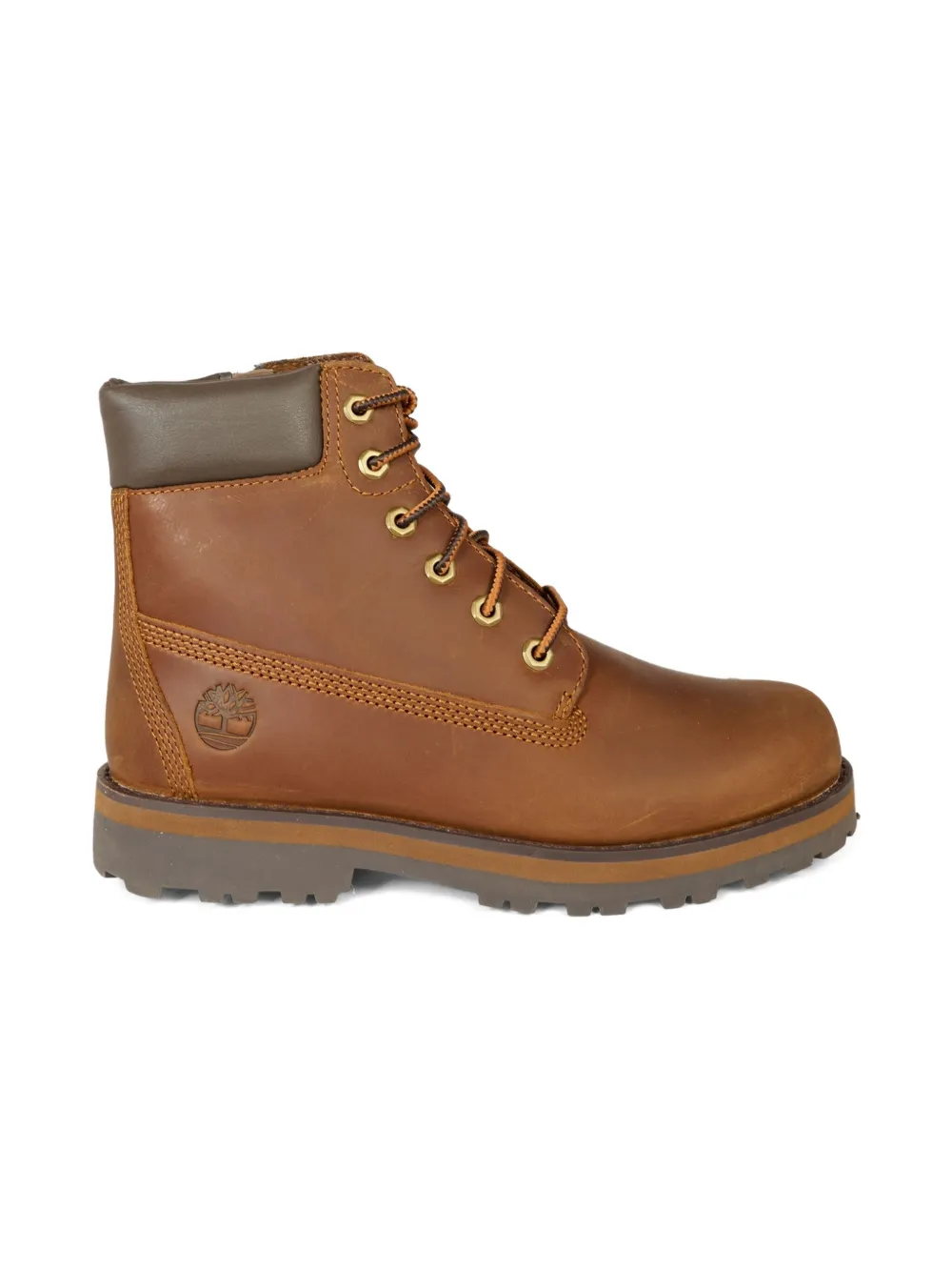 Timberland Kids Courma lace-up zip boots Brown