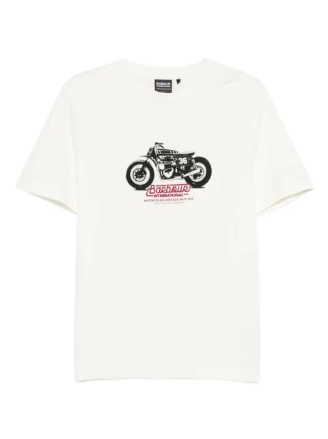 Barbour International motorcycle-print T-shirt