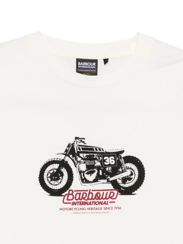 Barbour International バイクプリント Tシャツ | ホワイト | FARFETCH JP