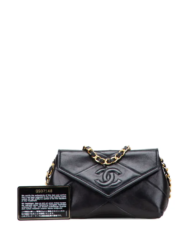 CHANEL シャネル マトラッセ　ラムスキン CHANEL Pre-Owned 1986-1988 ミニ ココマーク マトラッセ