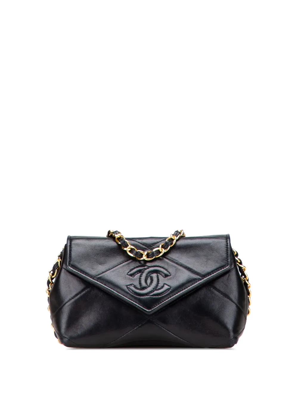 CHANEL Pre-Owned 1986-1988 Mini CC Quilted Lambskin Single Flap crossbody bag | Black | Image 1