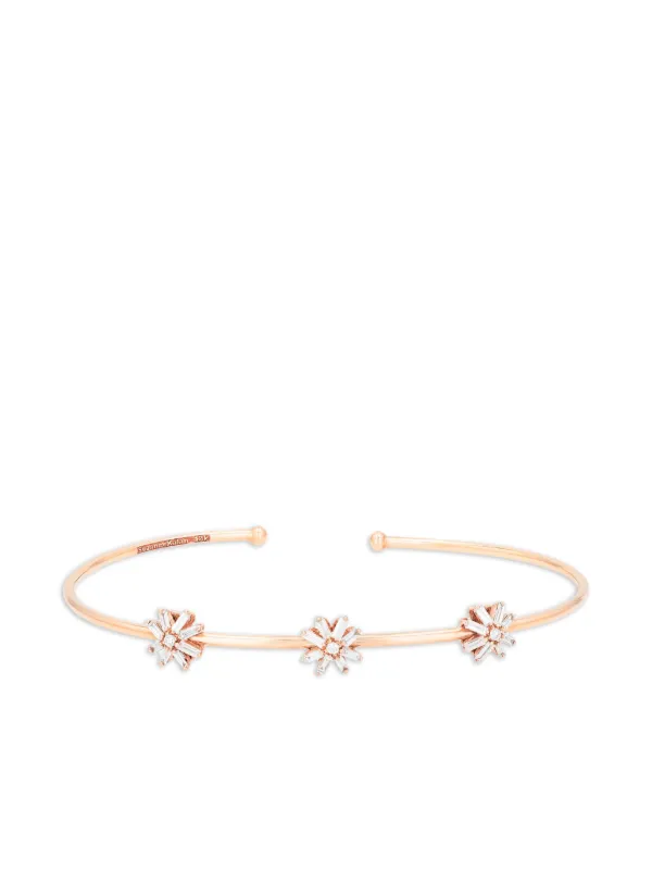 Suzanne Kalan 18CT Yellow Gold Diamond Bangle