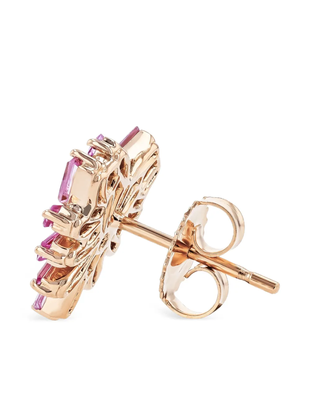 Suzanne Kalan 18K rose gold diamond and pink sapphire earrings | Image 2