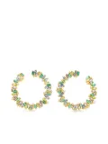 Suzanne Kalan 18K yellow gold Sideways sapphire and diamond earrings