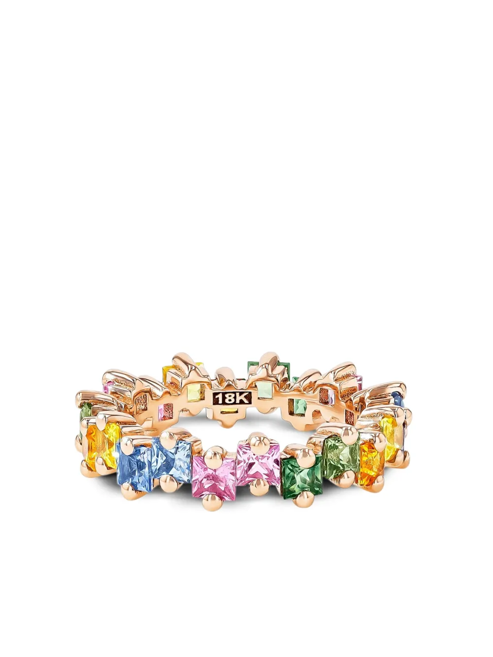  Suzanne Kalan 18k Rose Gold Milli Sapphire Ring 