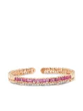 Suzanne Kalan 18K rose gold pink sapphire and diamond bracelet