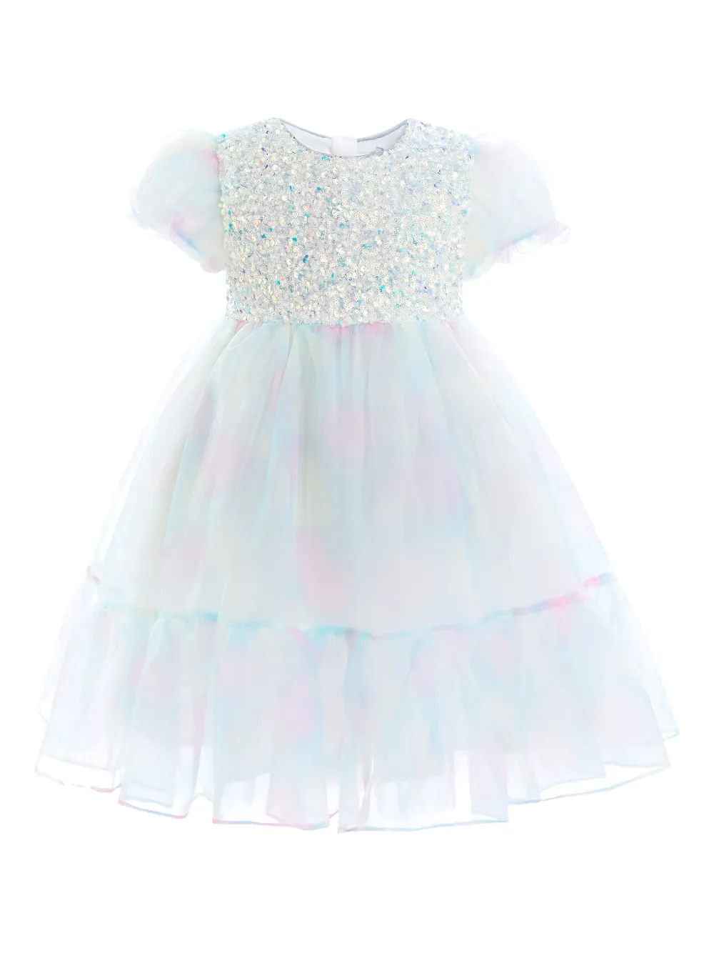 Mimi Tutu sequin-embellished tiered dress - ブルー Mimi Tutu sequin-embellished tiered dress - ブルー