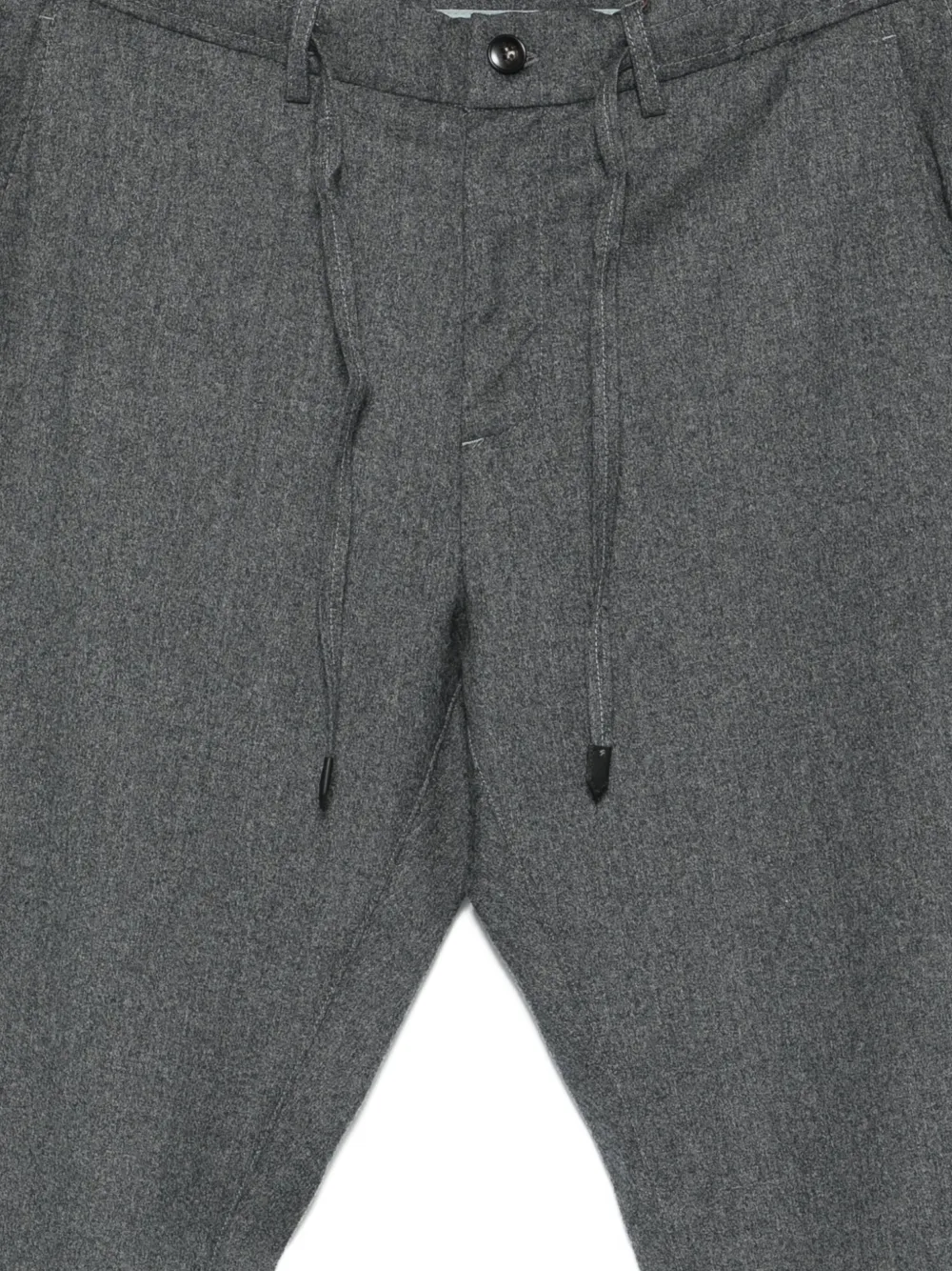  Canali Drawstring Wool Trousers - Grey 