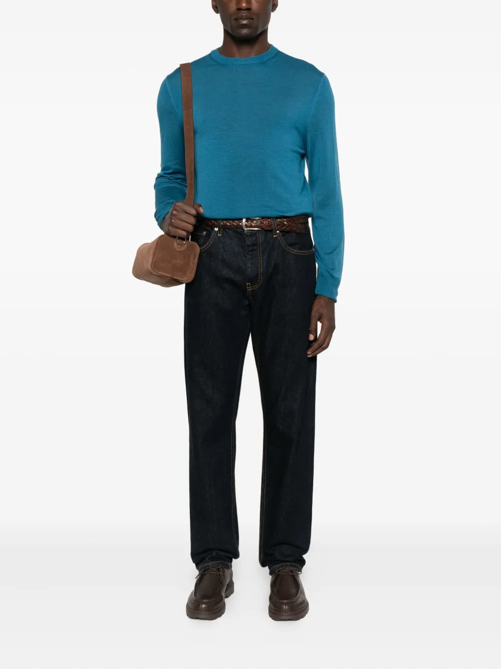 Canali crew-neck wool sweater | Knitted Sweaters | Image 2