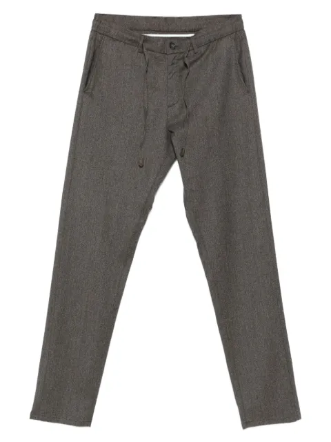 Canali drawstring-waist trousers