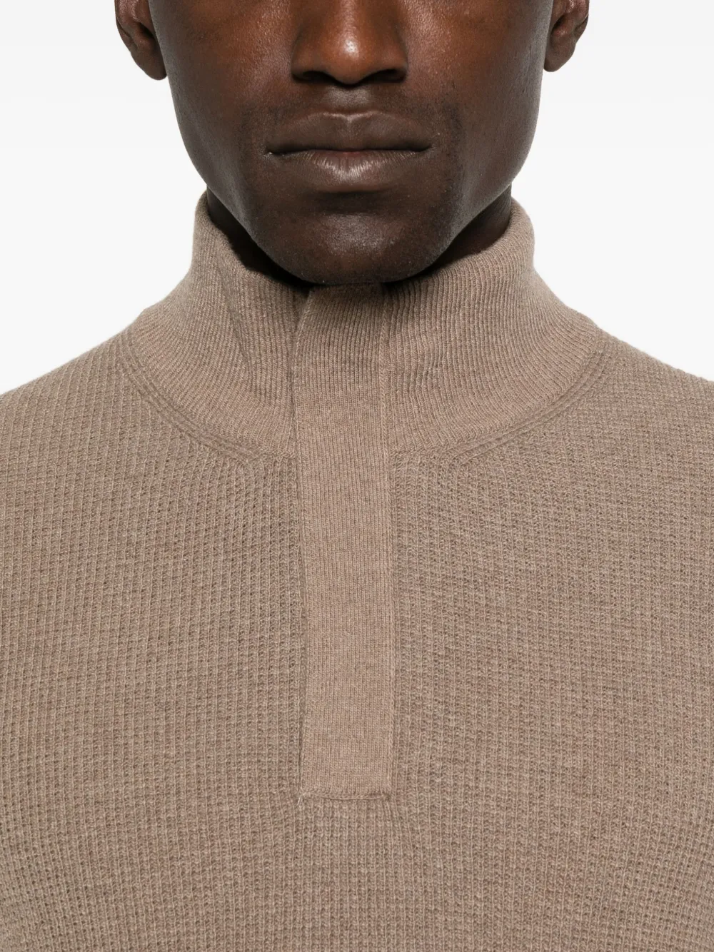 Canali Trui met hoge hals Beige