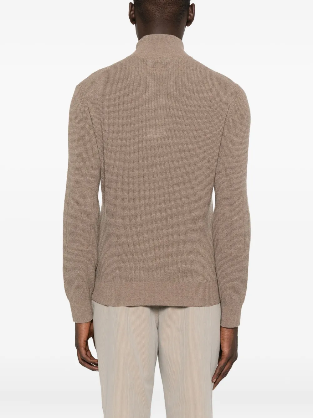 Canali Trui met hoge hals Beige