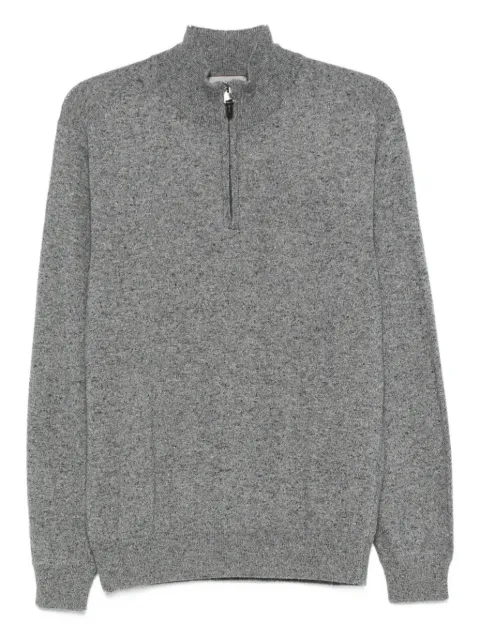 Canali half-zip wool sweater