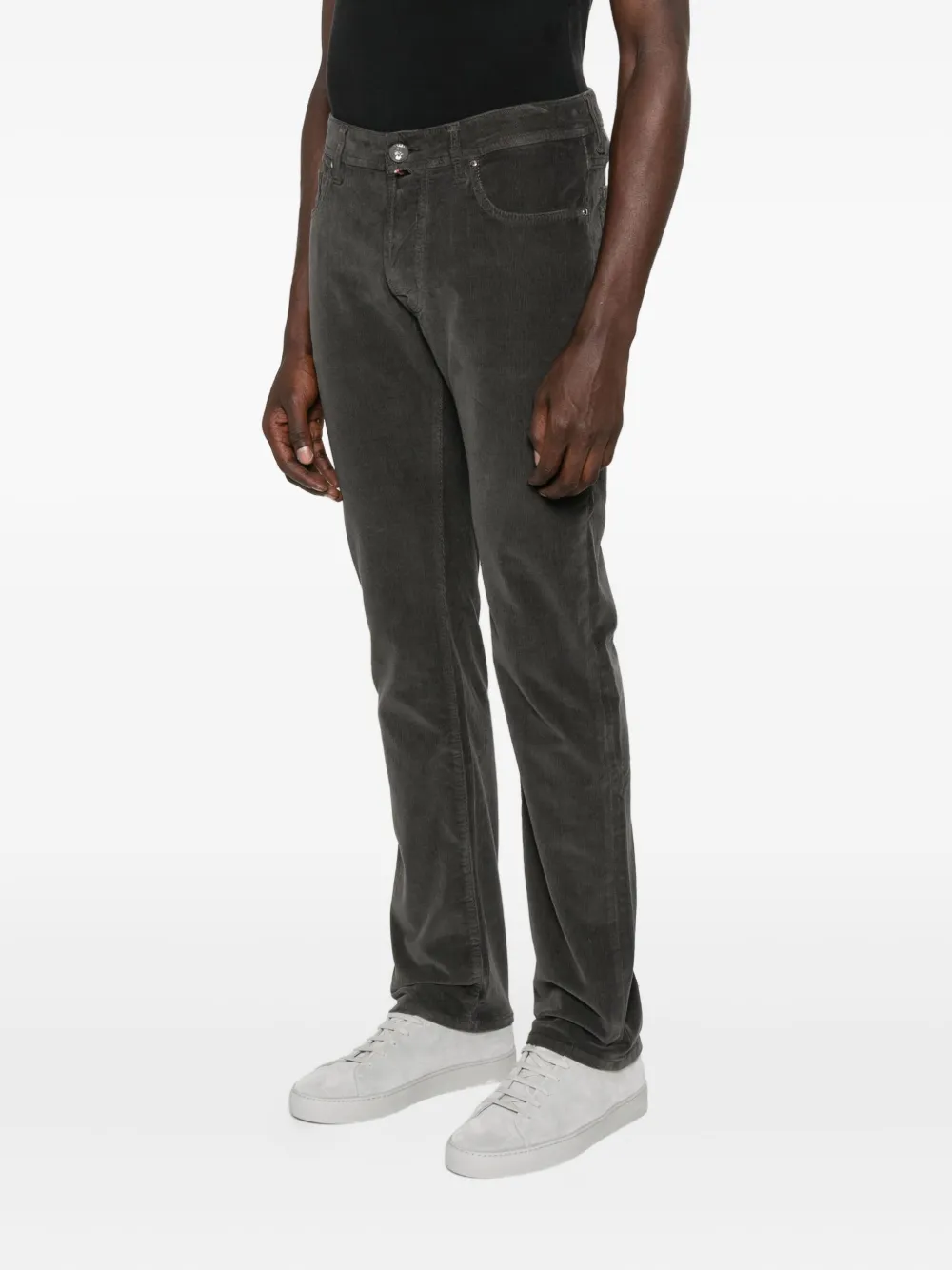 Jacob Cohën Ribfluwelen broek Grijs