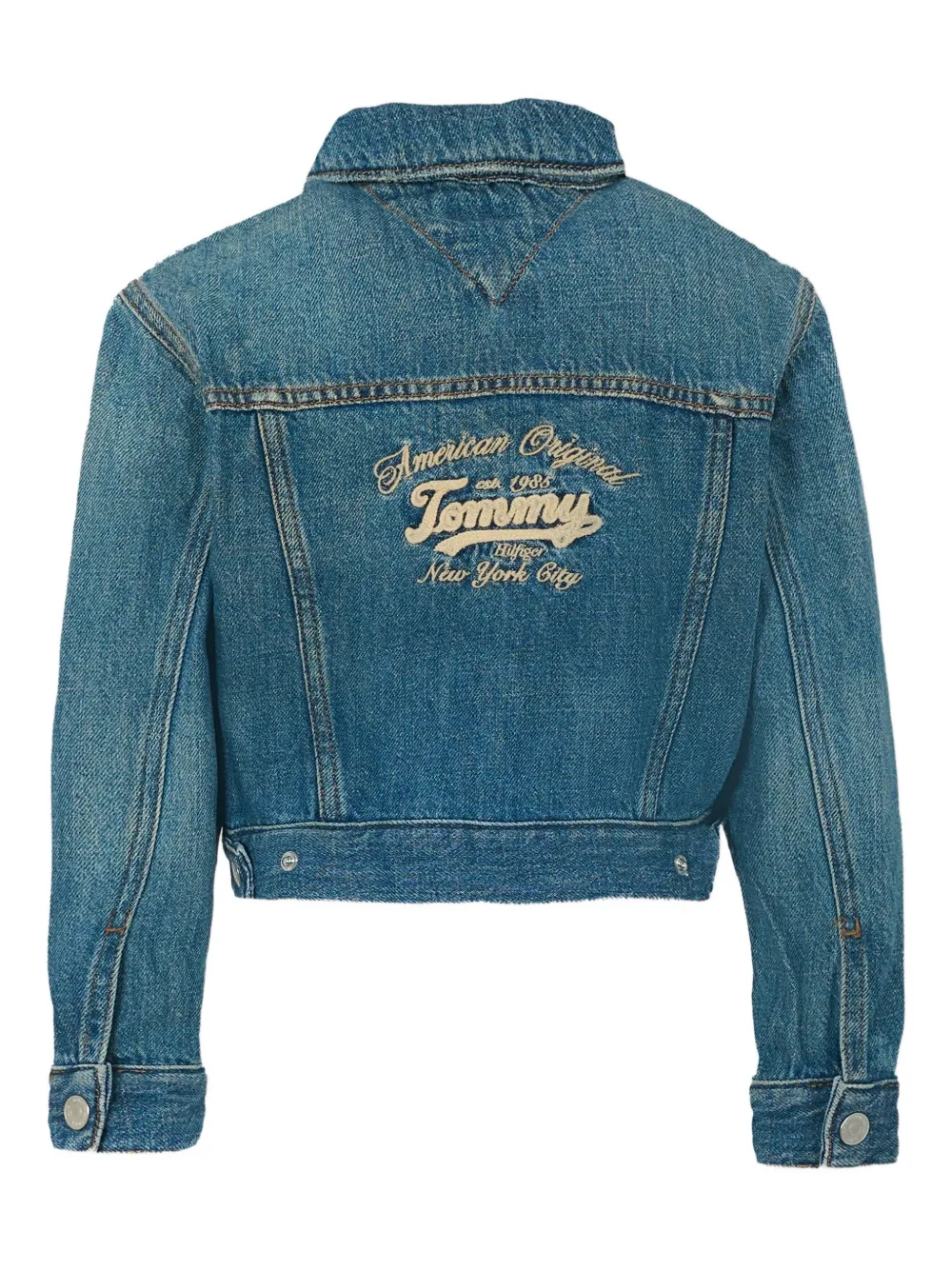 Tommy Hilfiger Junior Button-fastening Denim Jacket In Blue