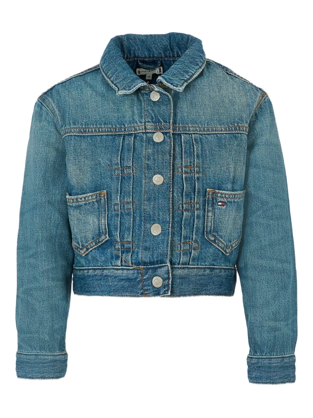 Tommy Hilfiger Junior Button-fastening Denim Jacket In Blue