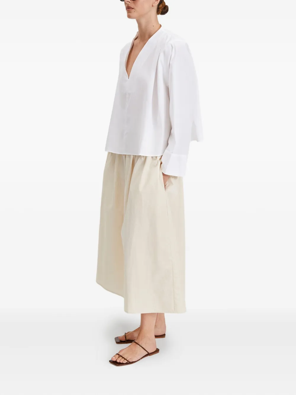 Stylein Javeria top met V-hals - Wit