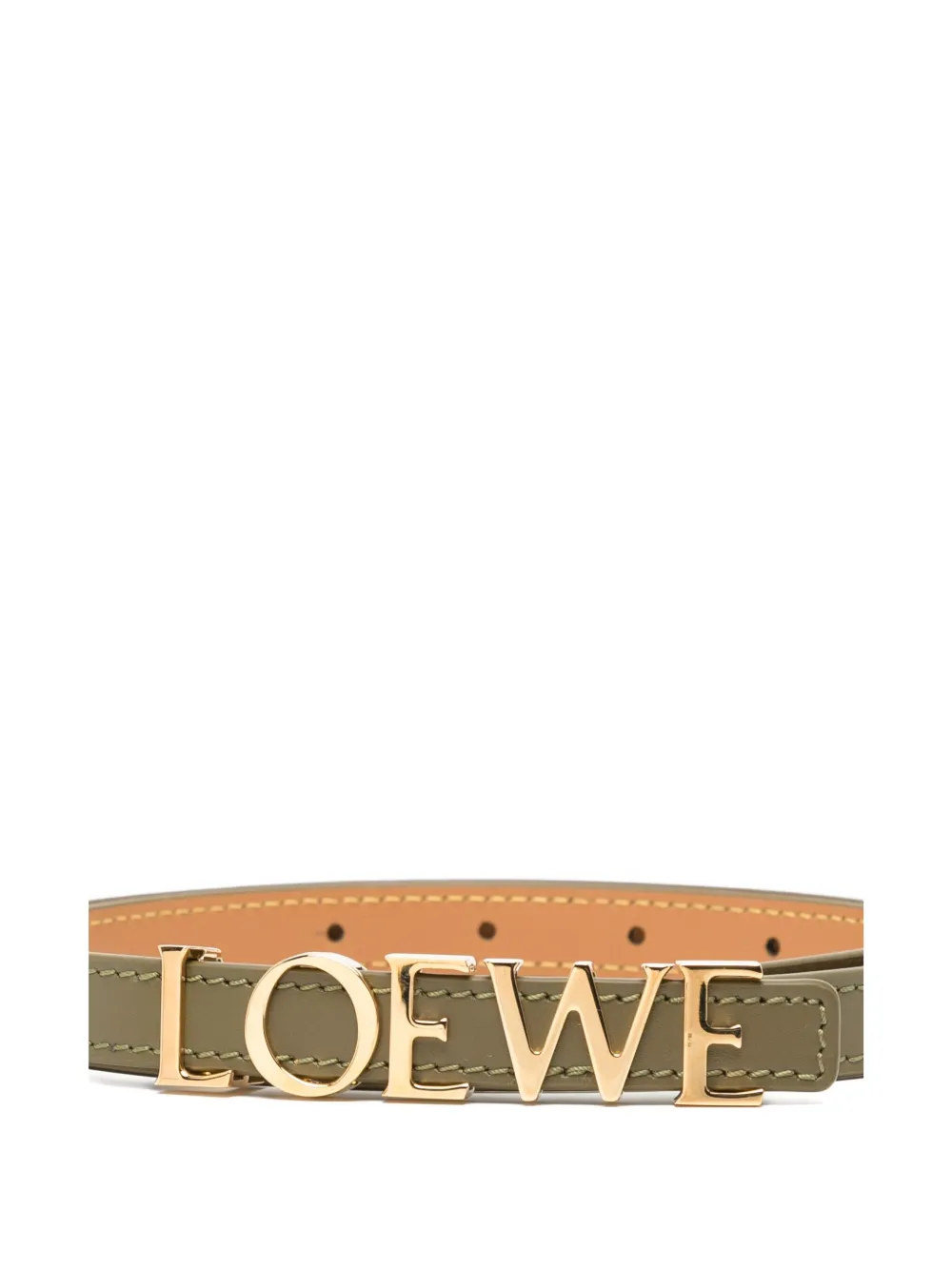 Loewe Bold-logo Belt In Green