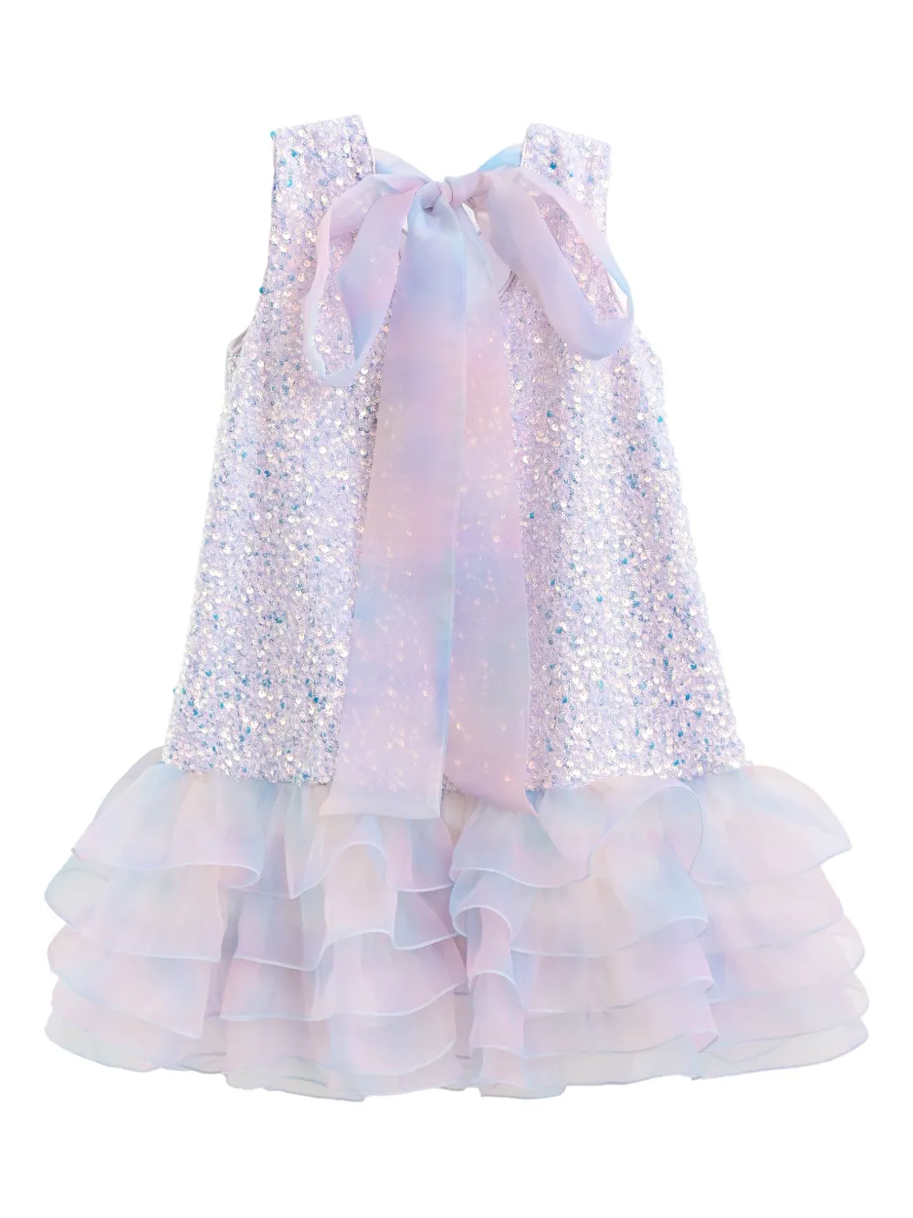 Mimi Tutu Cecilia sequin ruffled dress - パープル Mimi Tutu Cecilia sequin ruffled dress - パープル